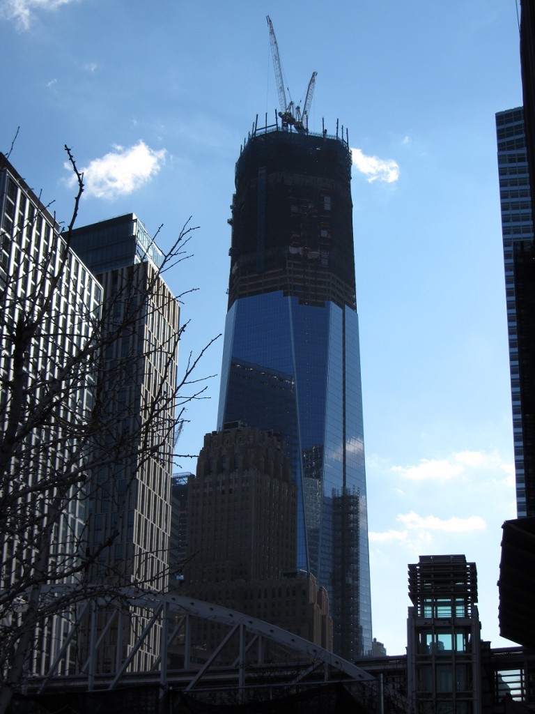 Reaching for the Sky: Construction at WTC site, NYC